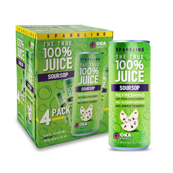 4pack - 100% Juice Sparkling Soursop